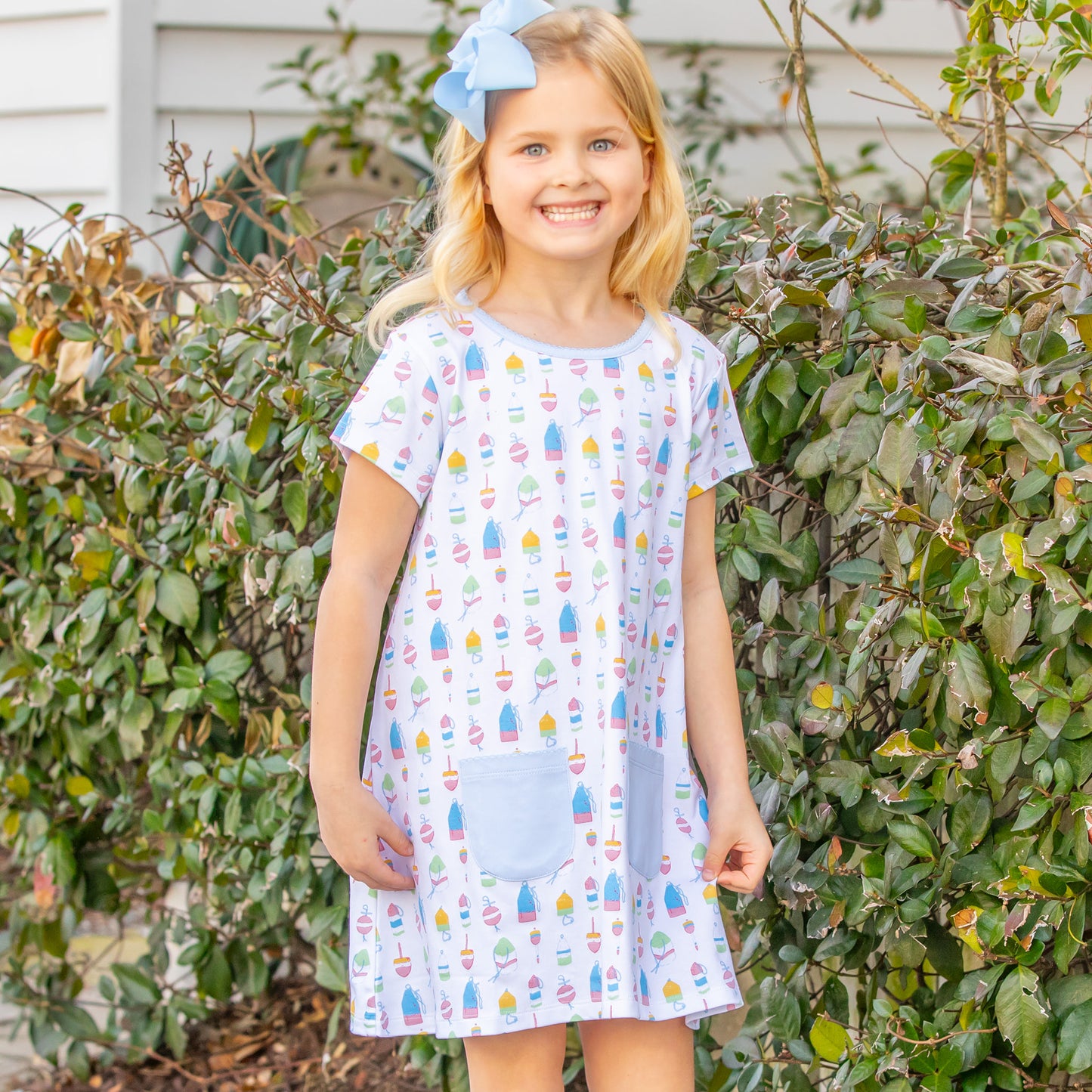 Girls Pima Playdress - Buoy