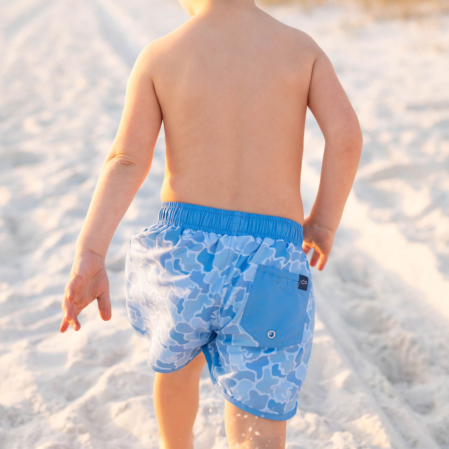 Boys Banded Boardies - Camo Sharks