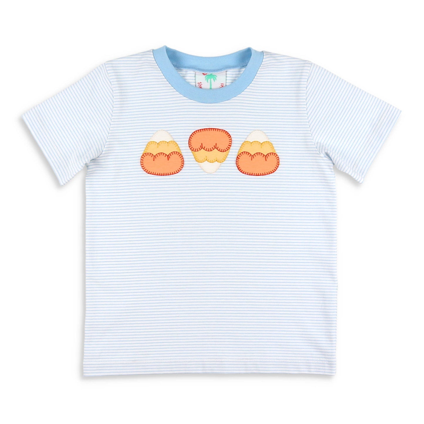 Boys Applique T Shirt - Candy Corn