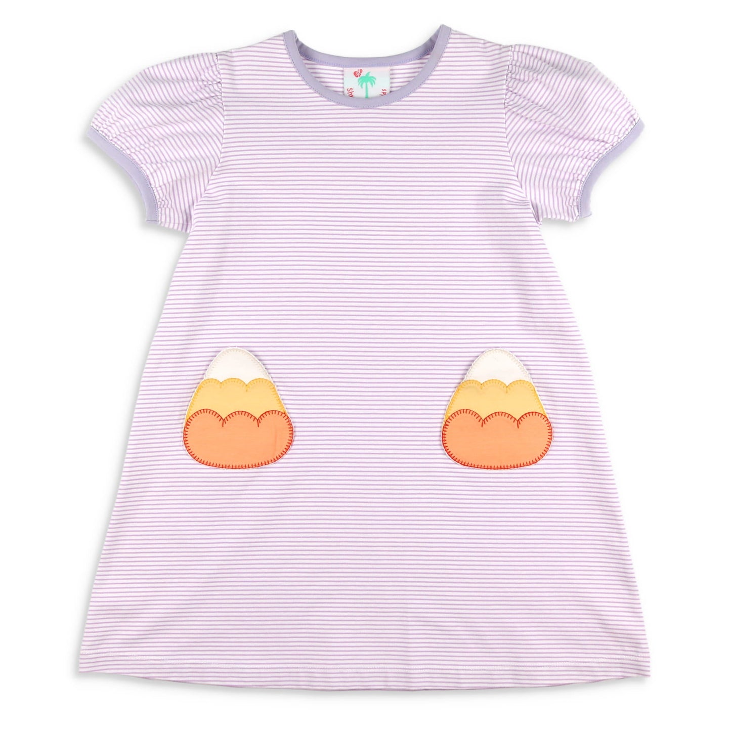 Girls Pocket Play Dress - Candy Corn