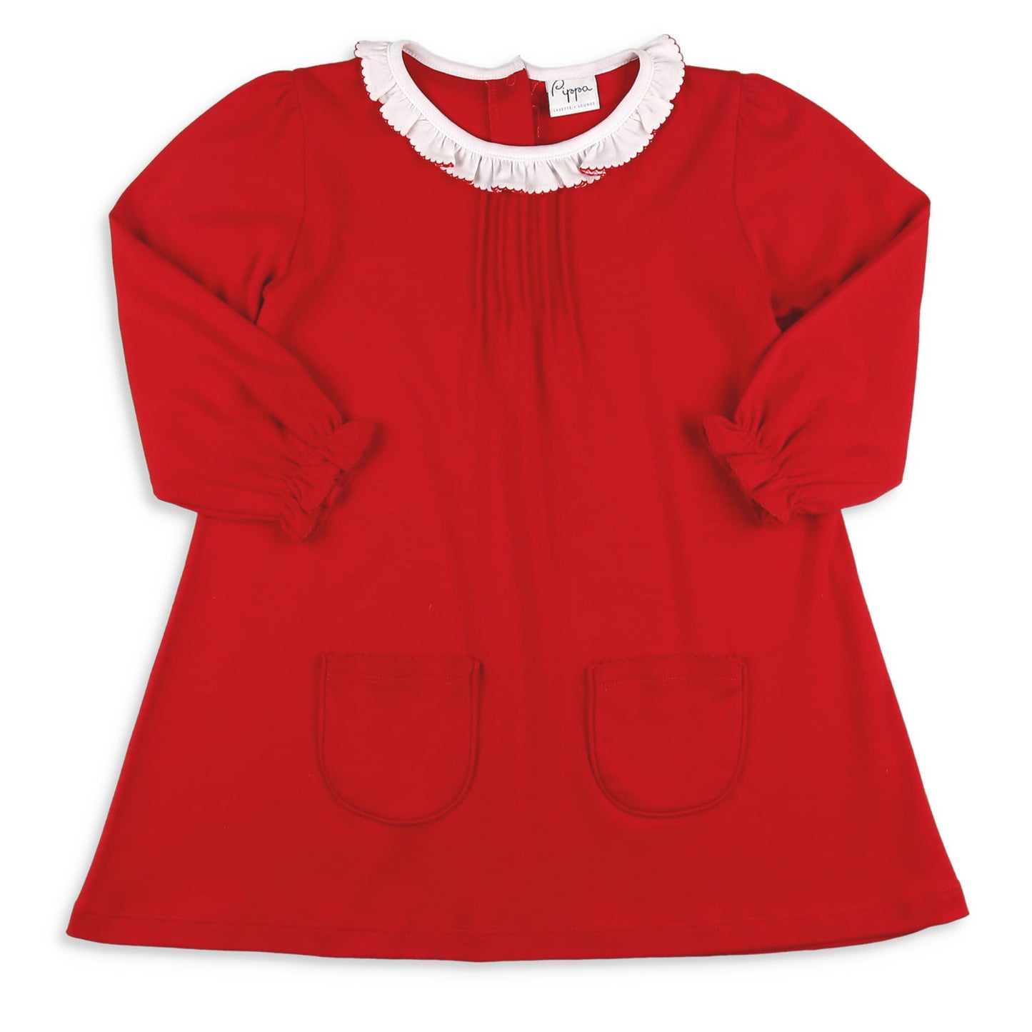 Girls Pima Dress - Christmas