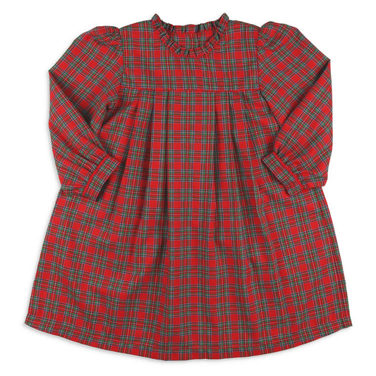 Girls Amelia Dress - Christmas Plaid