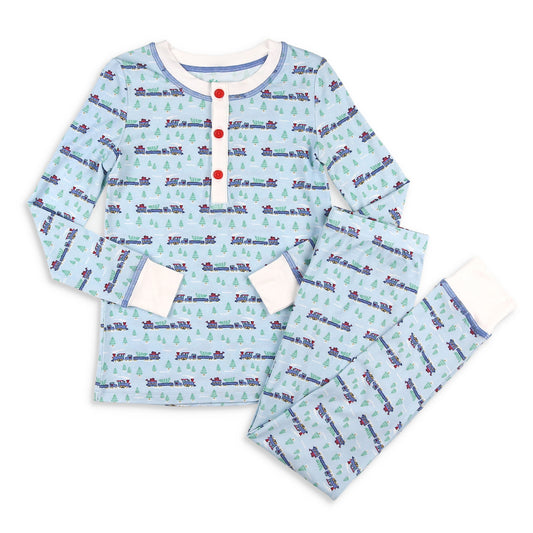 Bamboo Loungewear - Christmas Trains