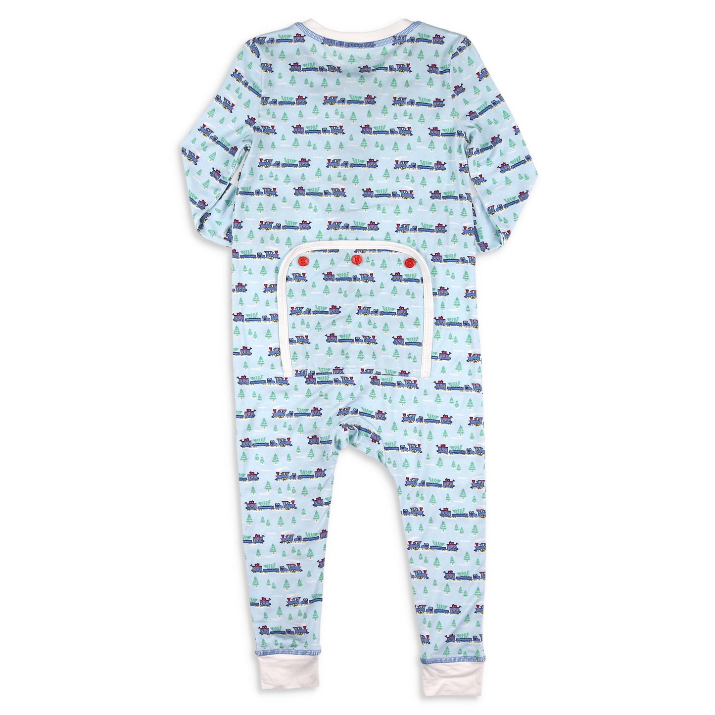 Bamboo Onesie - Christmas Trains