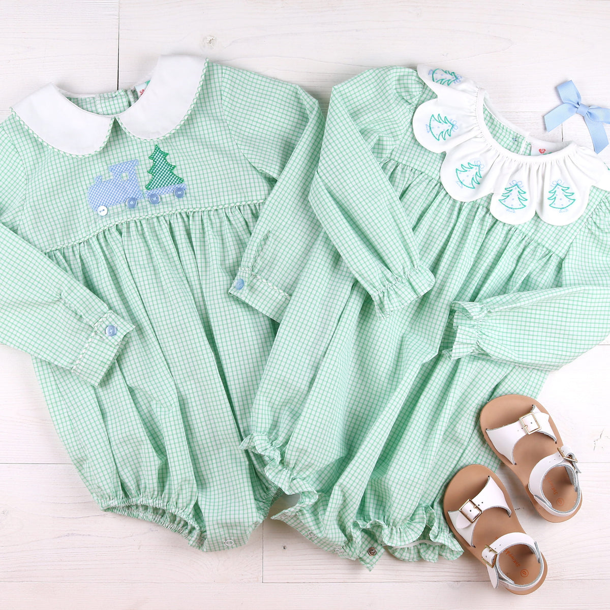 Classic Christmas Train Romper
