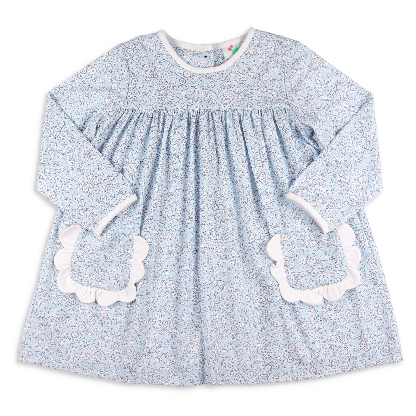 Girls Petal Pocket Mae Dress - Chrysanthemum