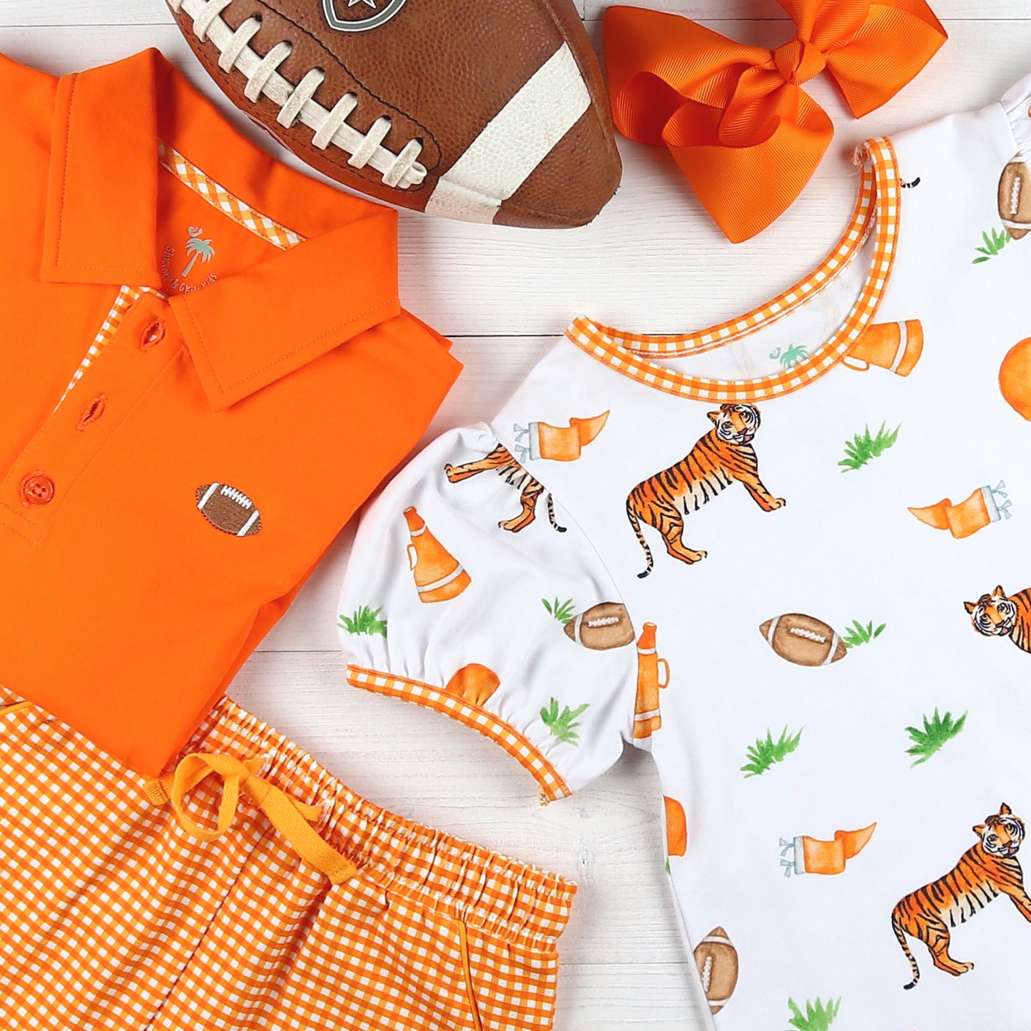 Girls Gameday Play Dress - Orange Tigers