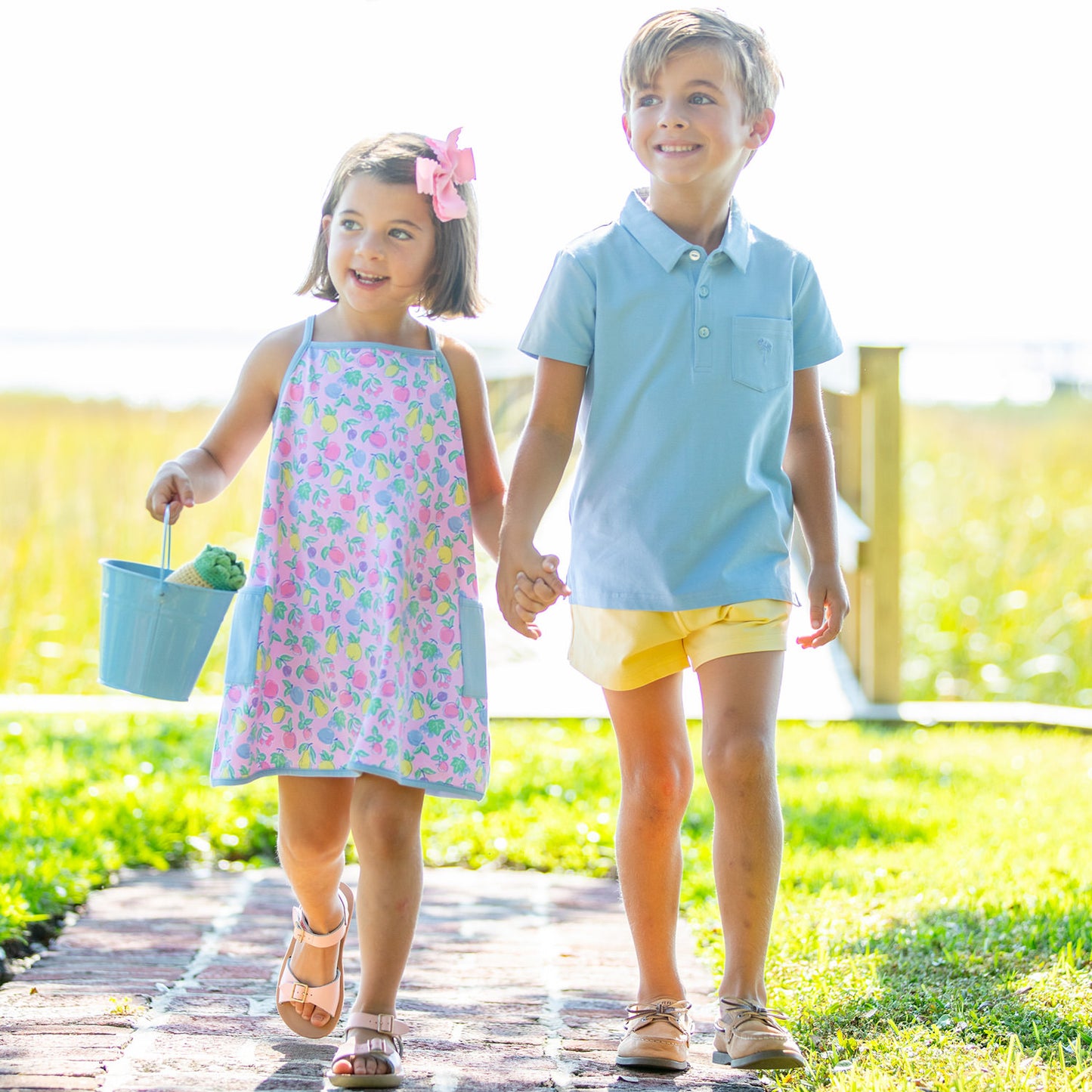 Boys Pocket Polo - Alys Beach Blue