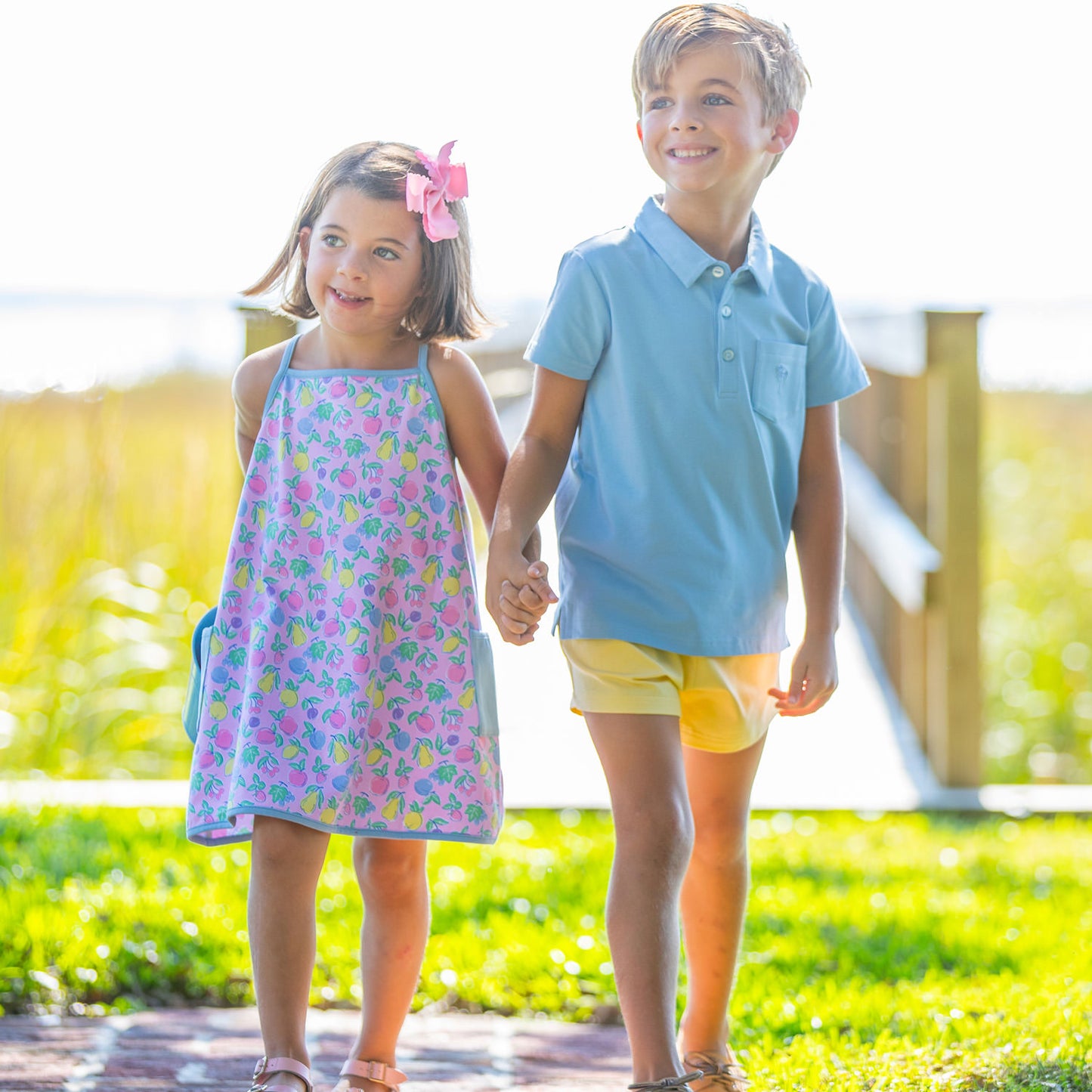 Boys Pocket Polo - Alys Beach Blue