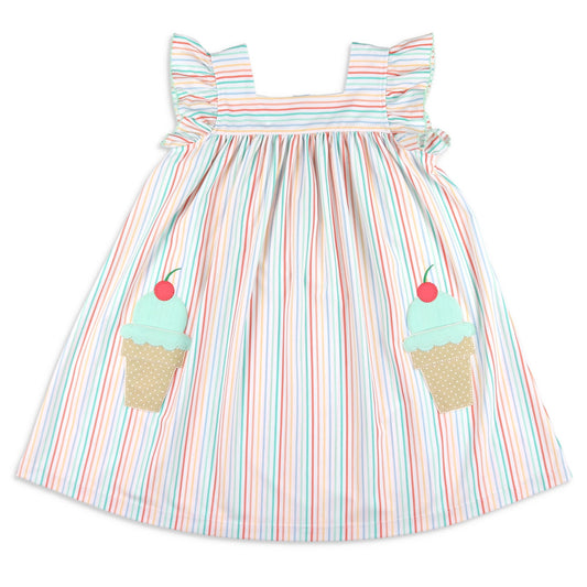 Girls Applique Dress - Cone Carnival (SAMPLE)