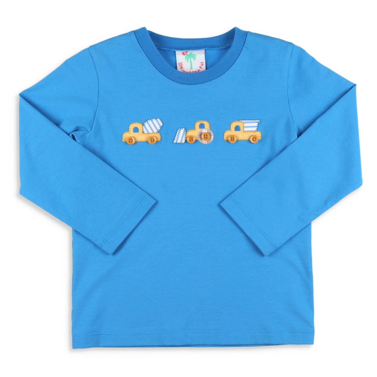 Boys Applique T Shirt - Construction Trucks