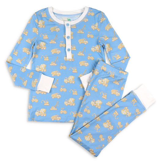 Boys Bamboo Loungewear - Construction Trucks