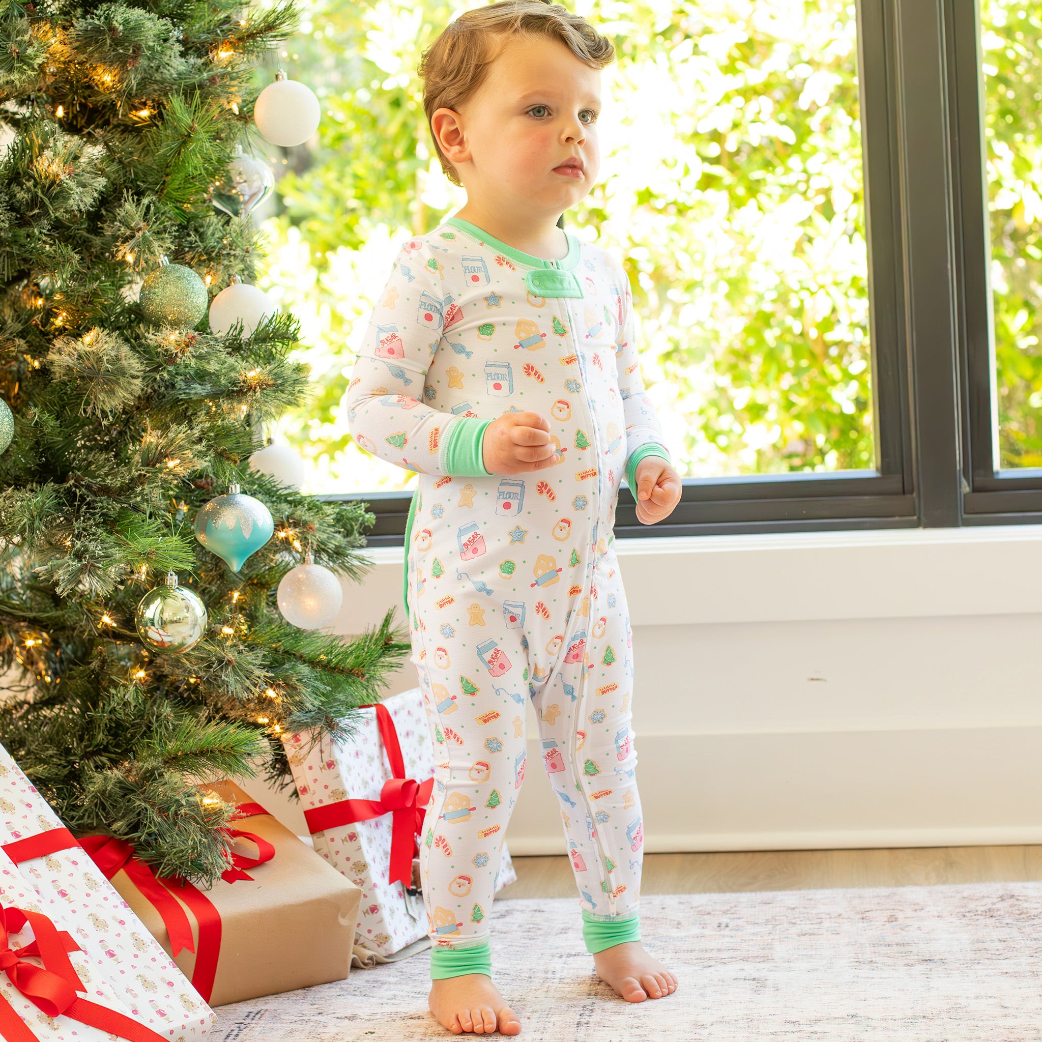 Green Bamboo Onesie - Cookie Crew – Shrimp and Grits Kids