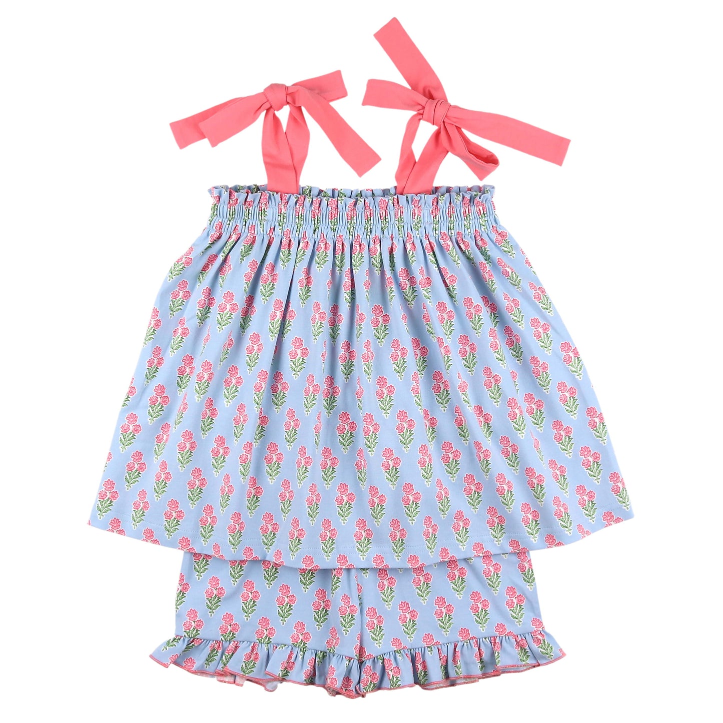 Coral Bouquet Short Set