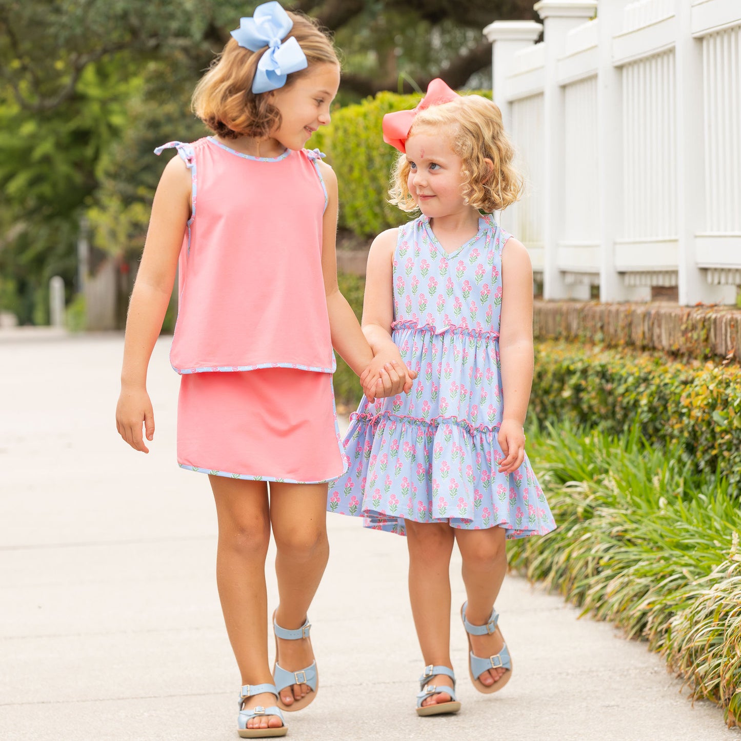 Coral Bouquet Skort Set