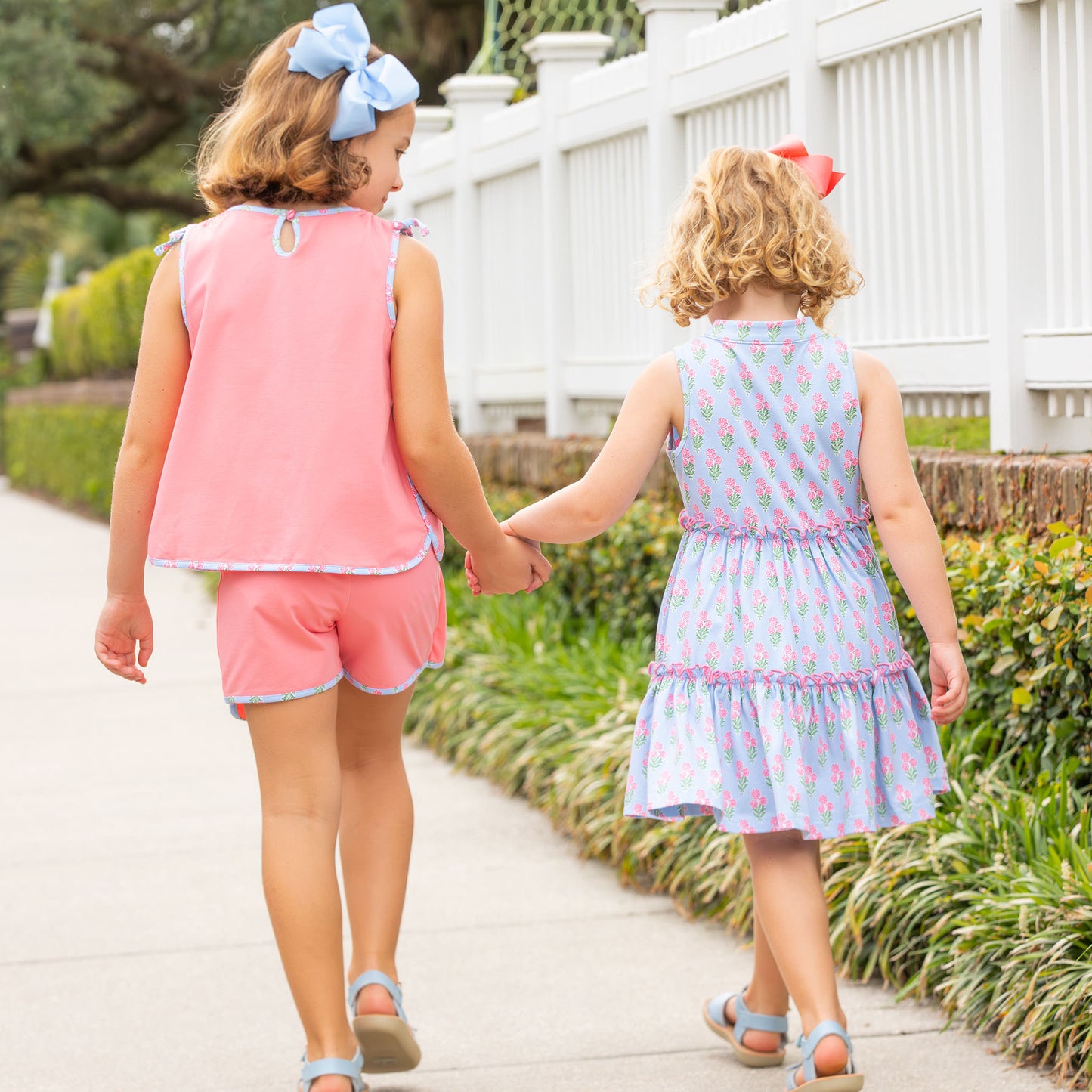 Coral Bouquet Skort Set