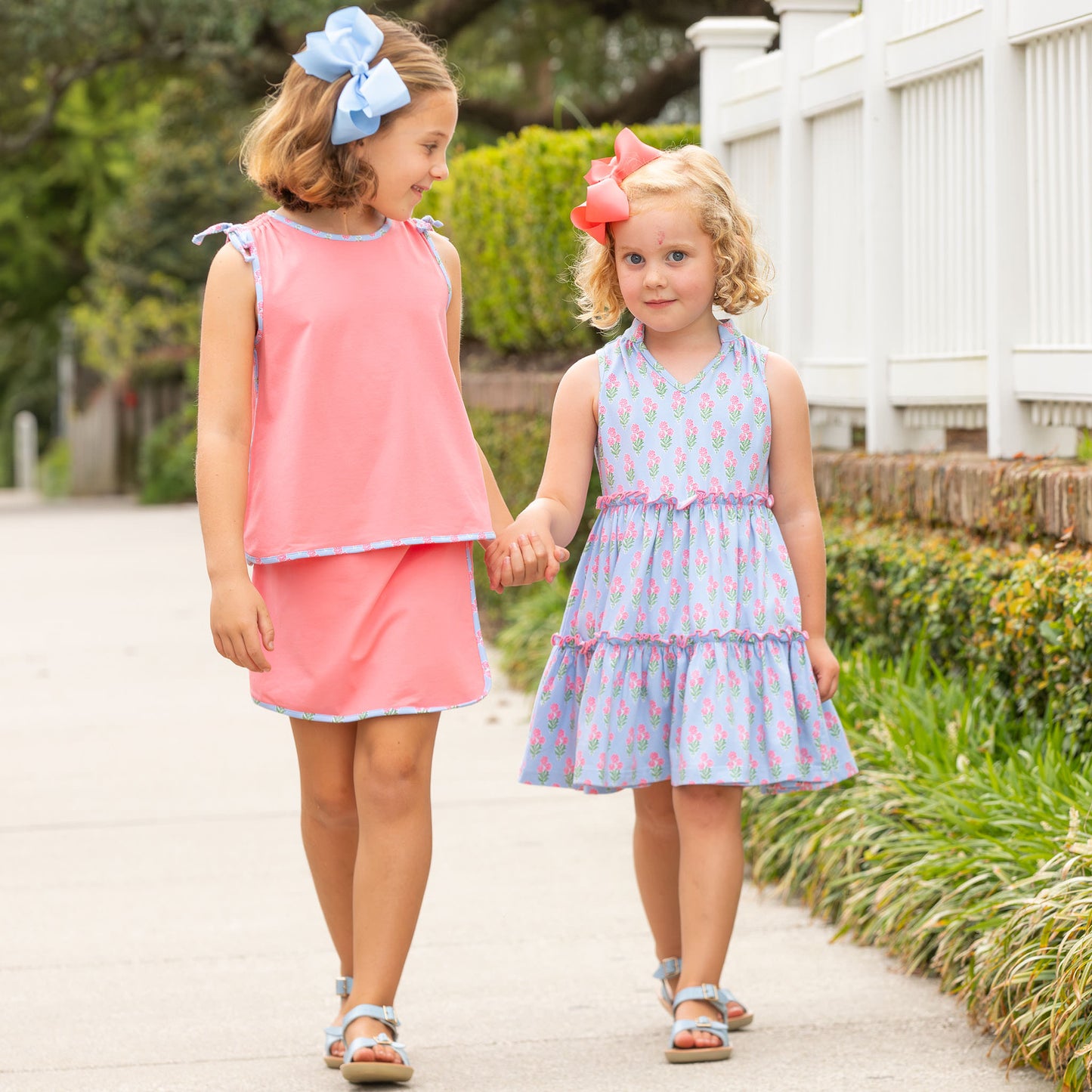 Coral Bouquet Skort Set