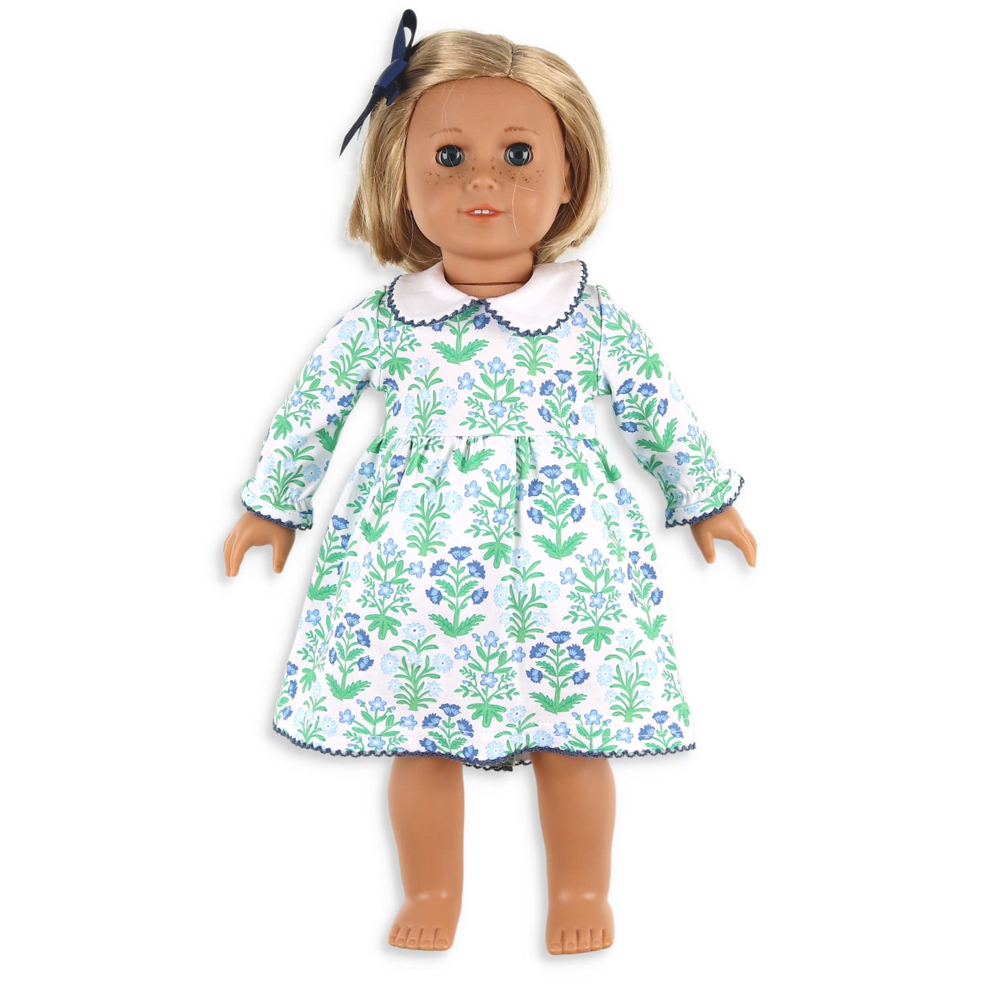 Girls Samantha Doll Dress - Cornflower Blue