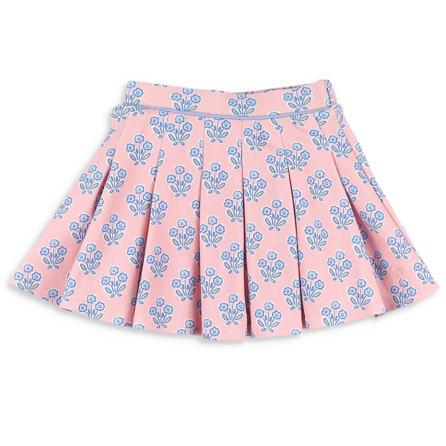 Cotton Candy Blooms Pique Knit Skort