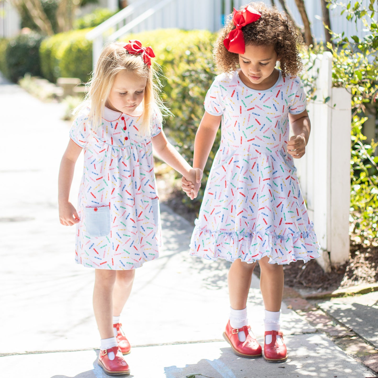 Girls Twirl Dress - Color Me Happy