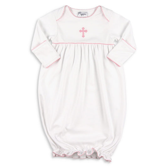 Girls Pima Gown - Crosses
