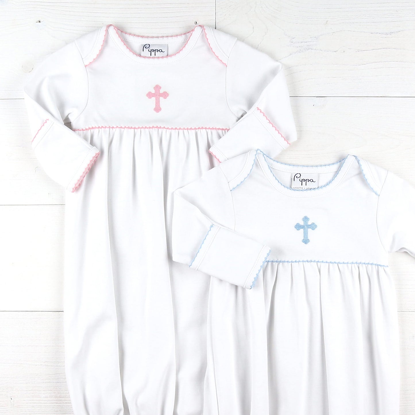 Girls Pima Gown - Crosses
