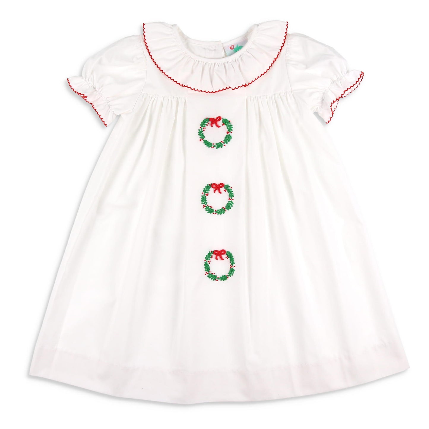Emery Embroidered Wreath Dress