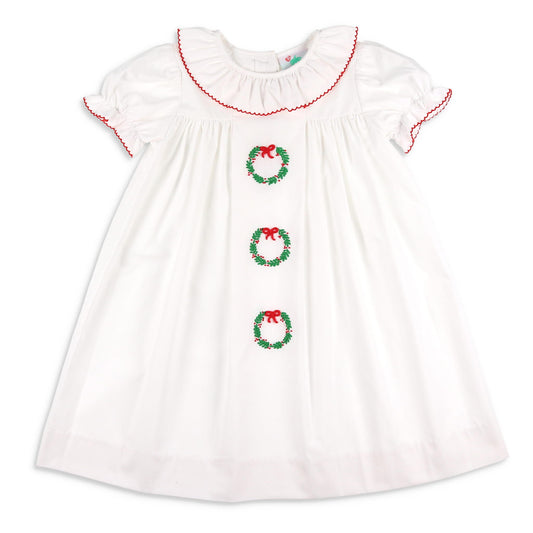 Emery Embroidered Wreath Dress