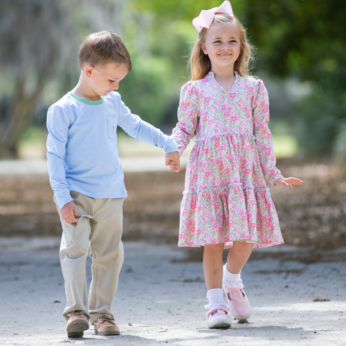 Flower Power Twirl Dress Matching matching outfits