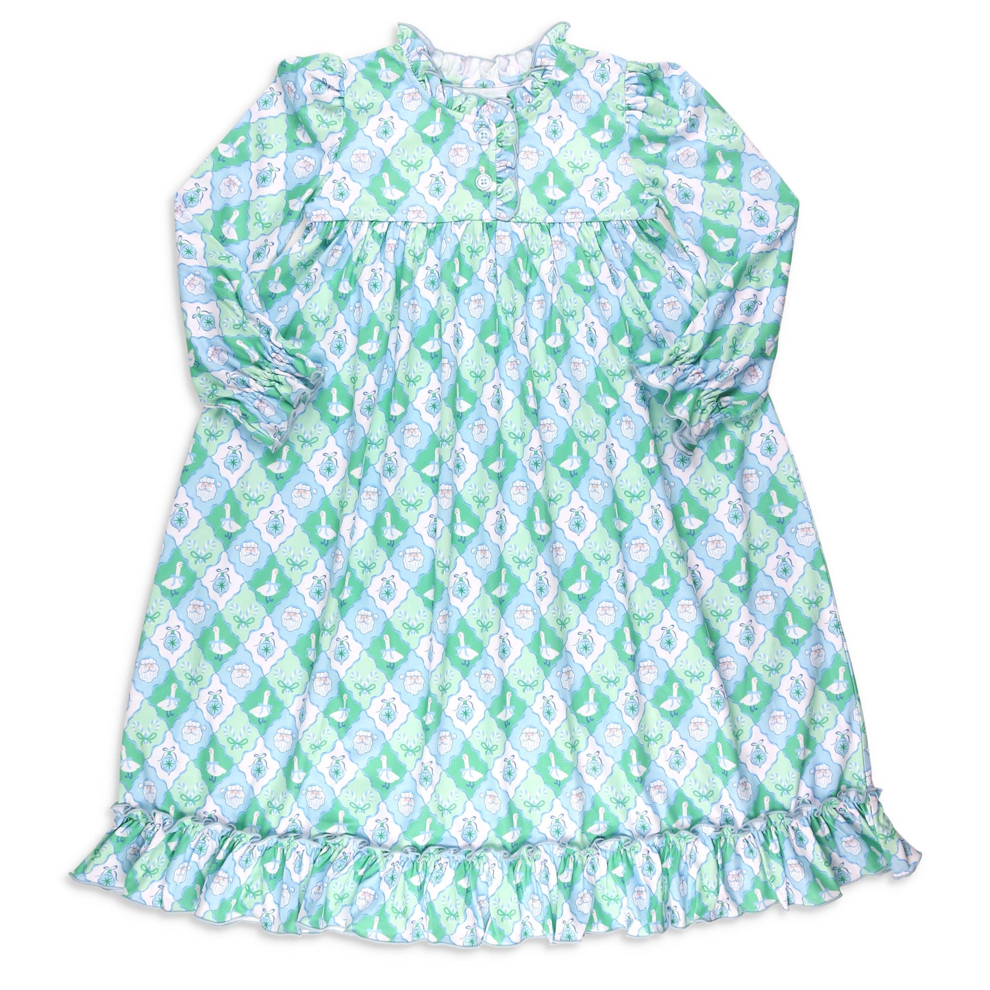 Girls Gown - Frosted Christmas