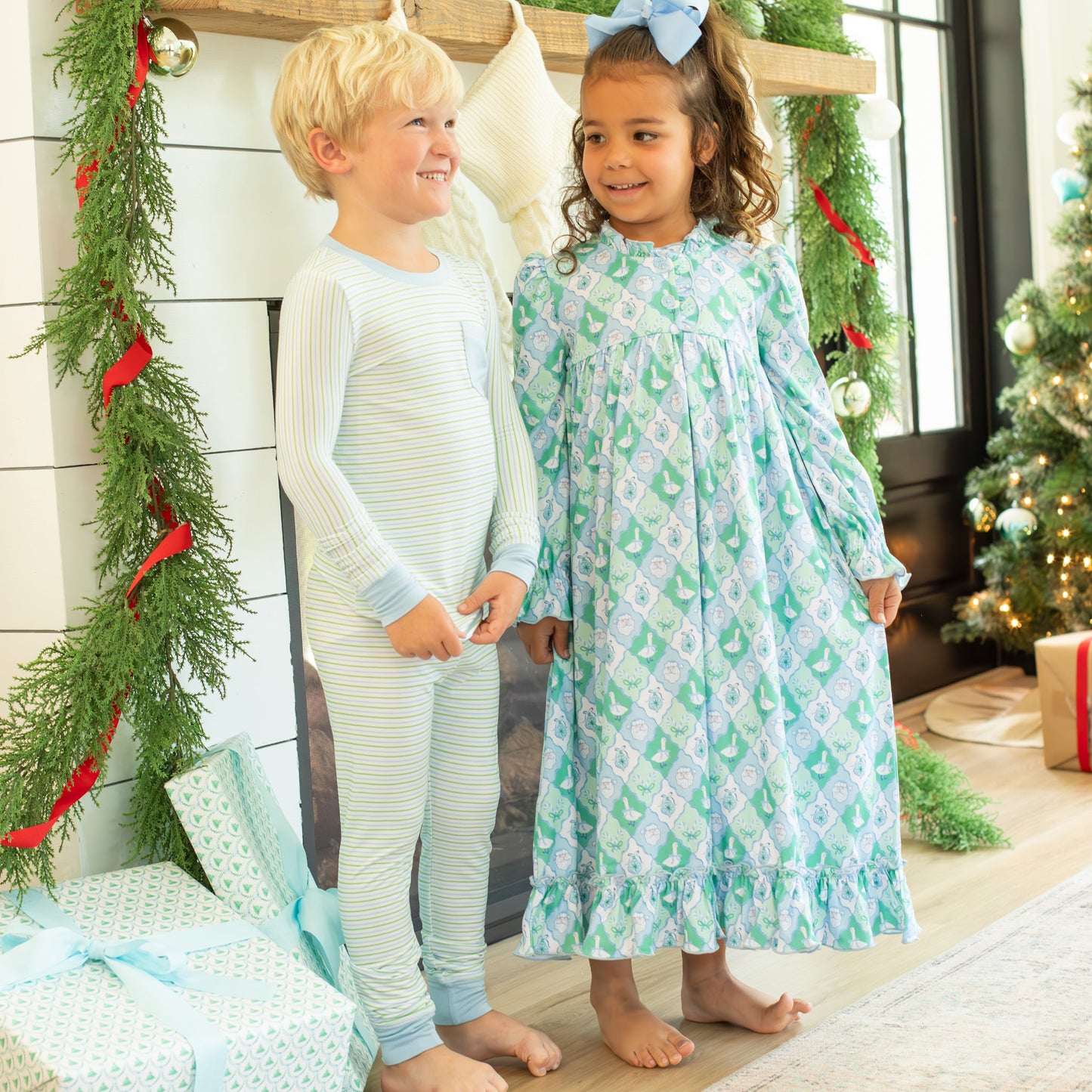 Girls Gown - Frosted Christmas