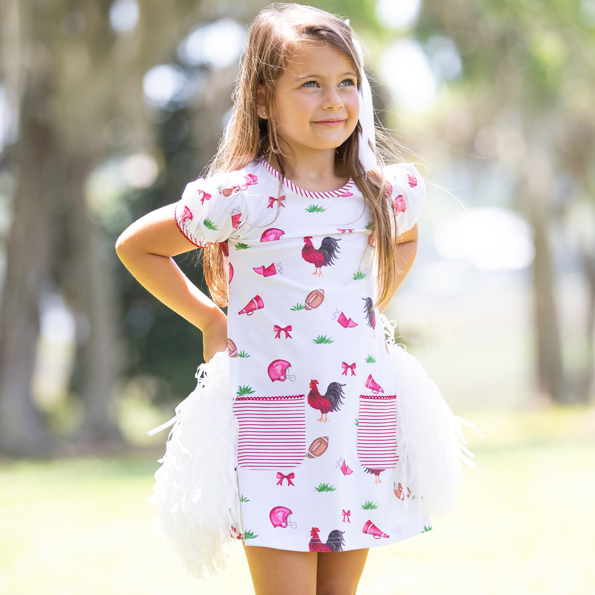 Girls Holiday Stripe Dress - Shrimp and Grits Kids - Shrimp and Grits Kids