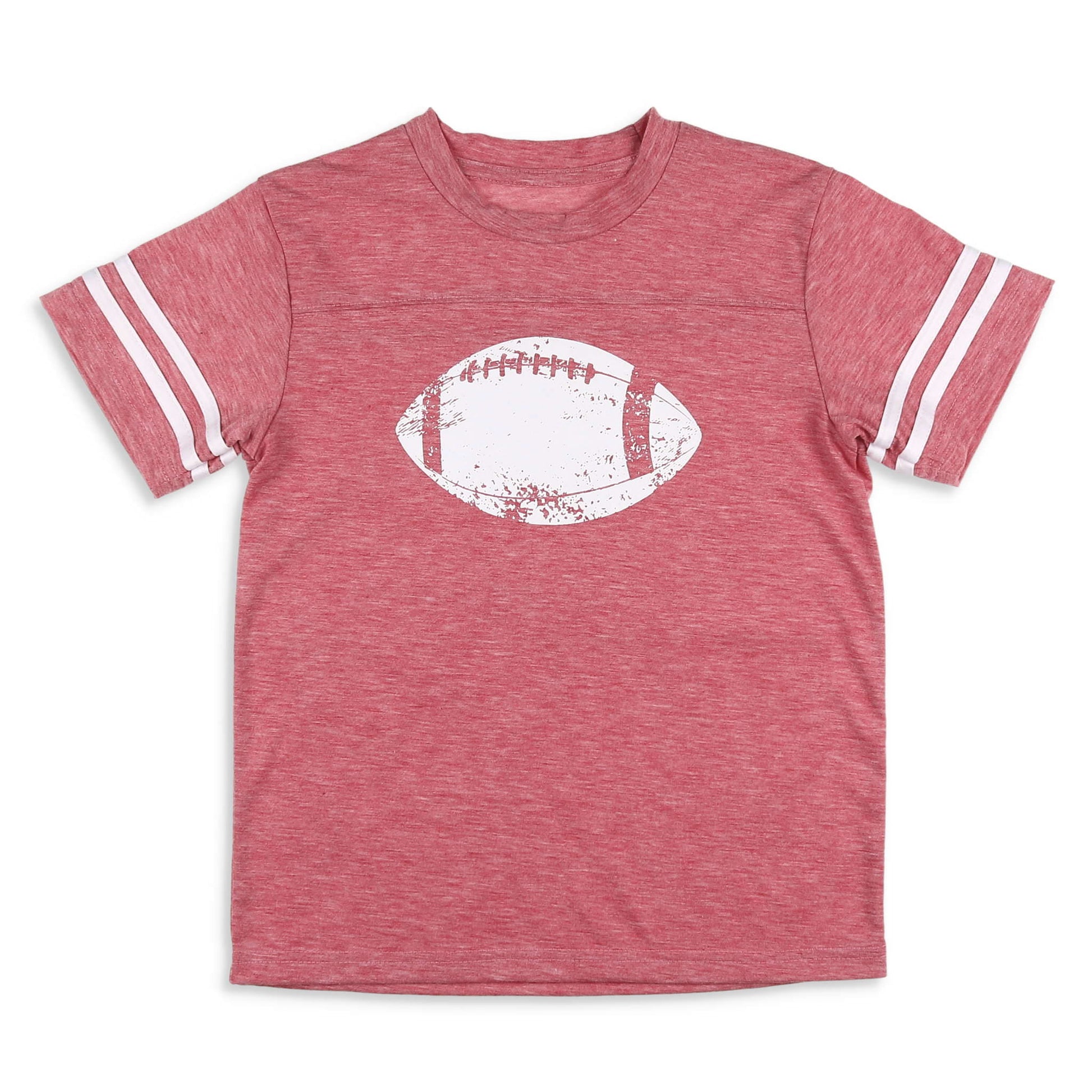 Boys Garnet Jersey Football Tee - Shrimp and Grits Kids