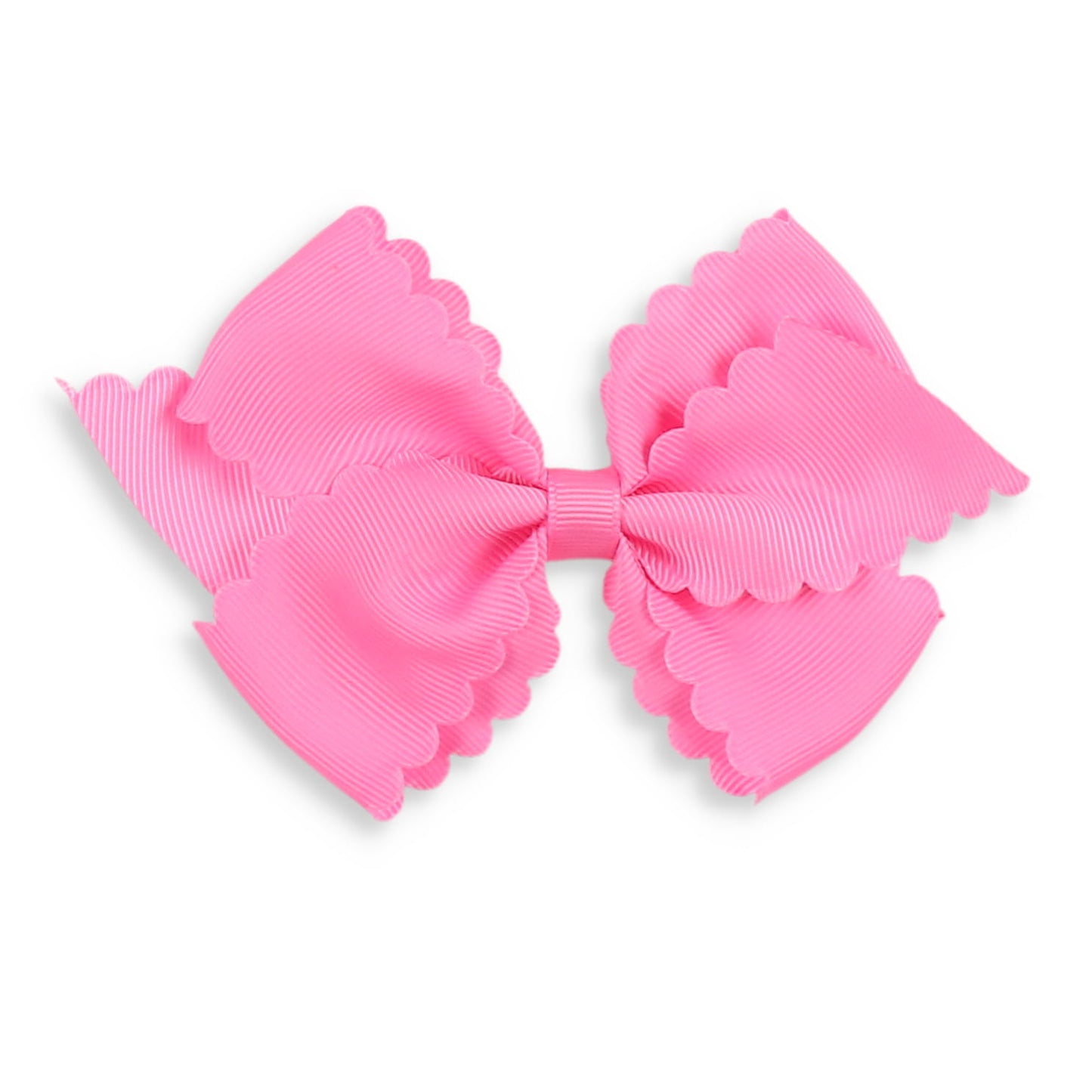 Geranium Pink Scallop Bow