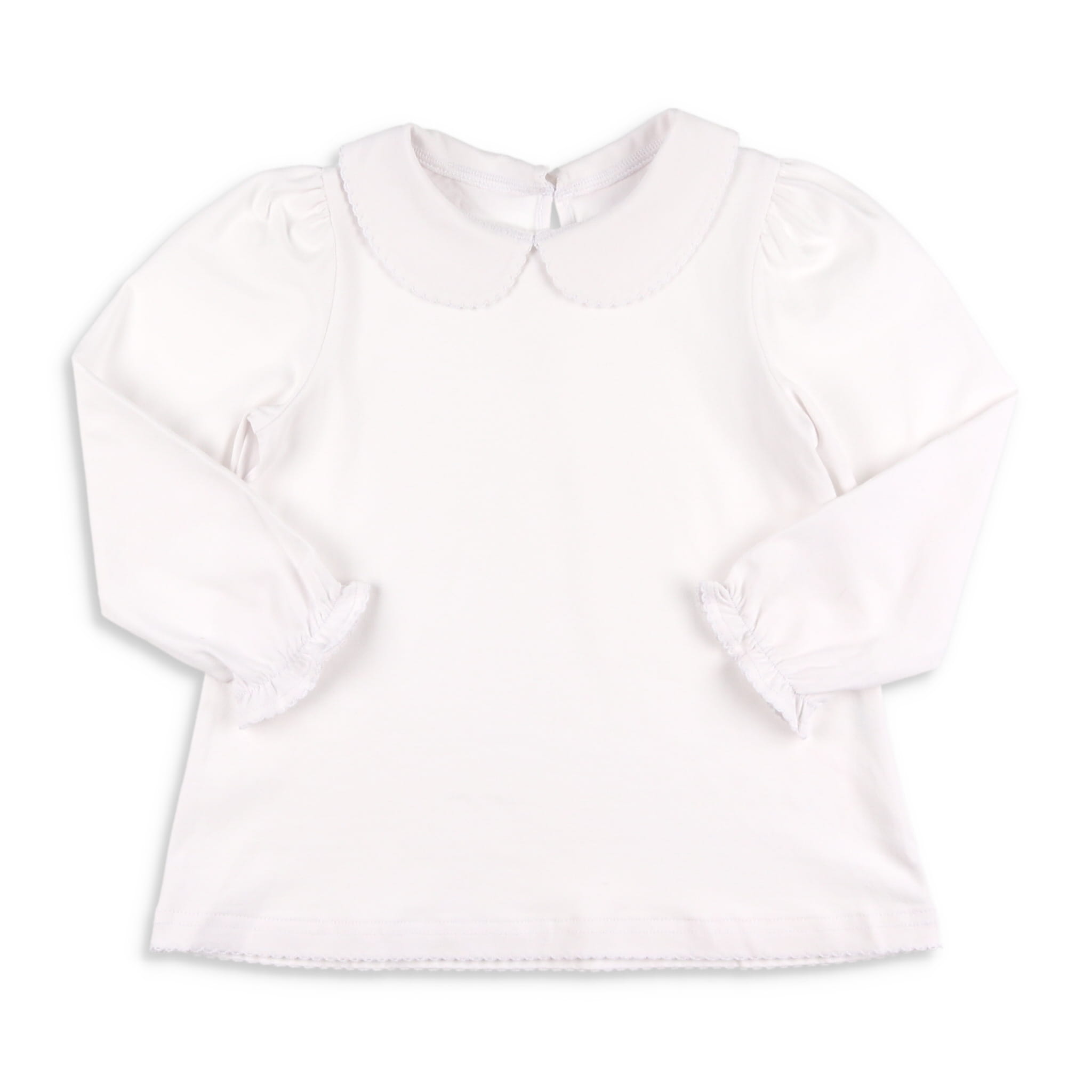 Girls long shop sleeve collared shirt