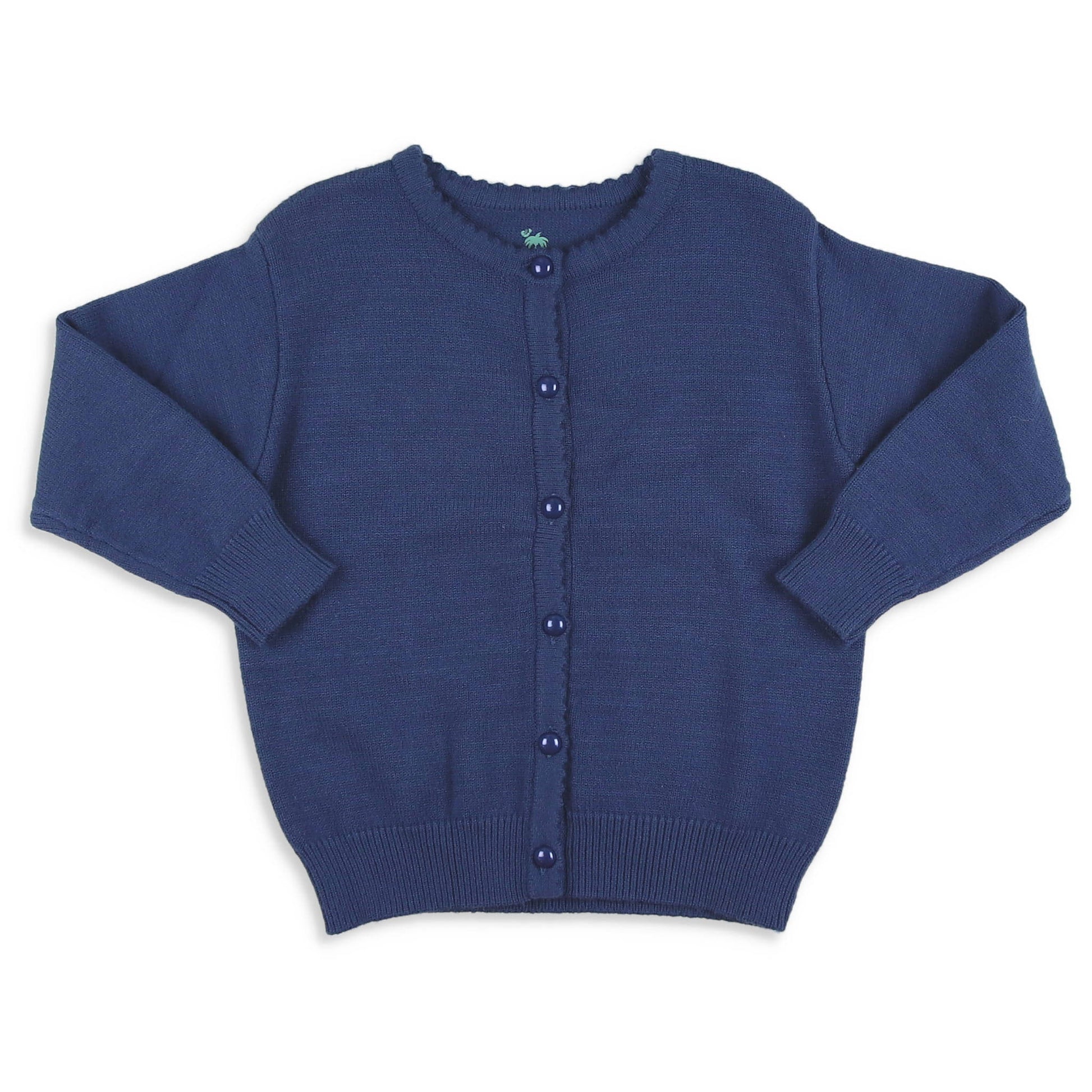 Girls Navy Sweater Shrimp and Grits Kids - Main Image