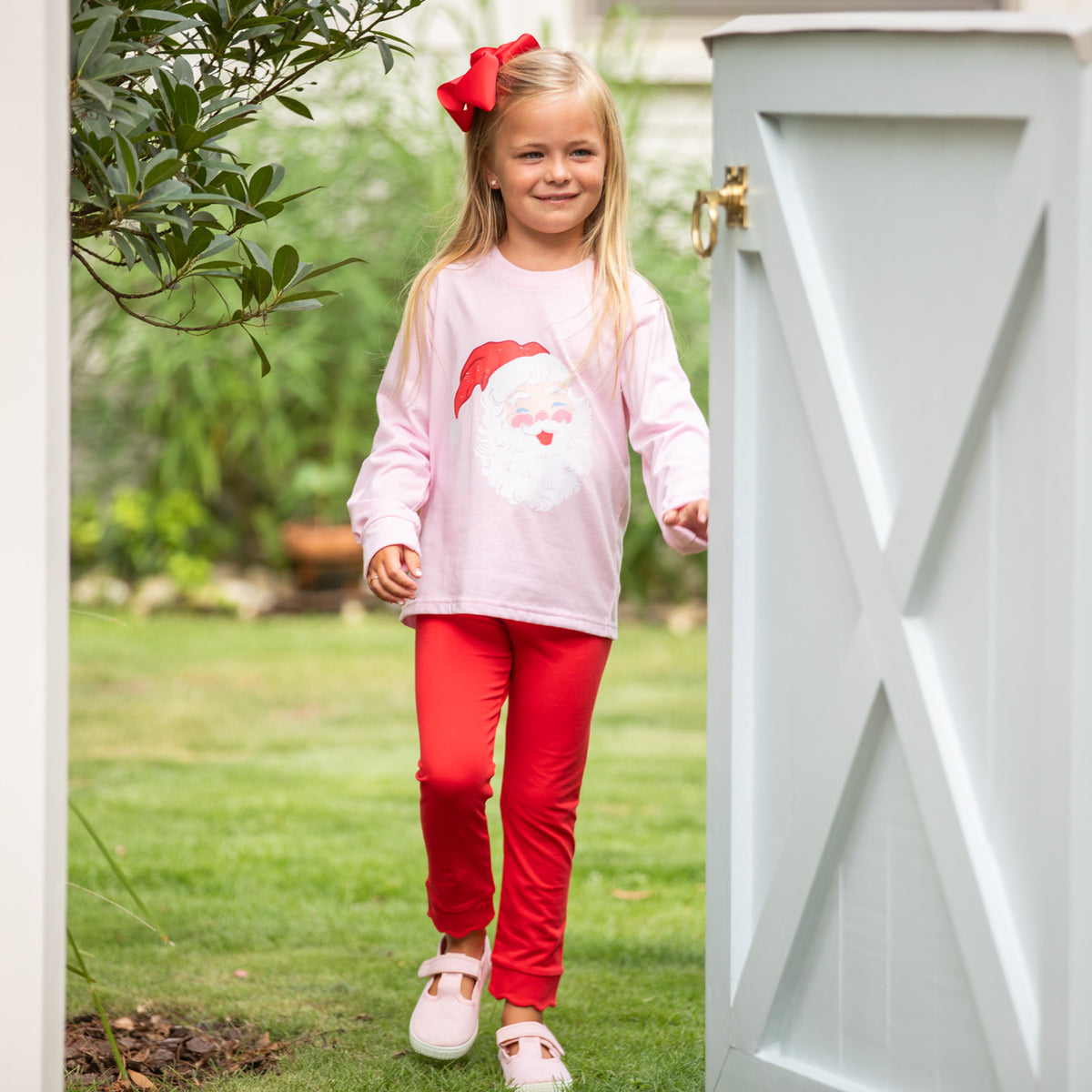 Girls Santa Graphic Tee