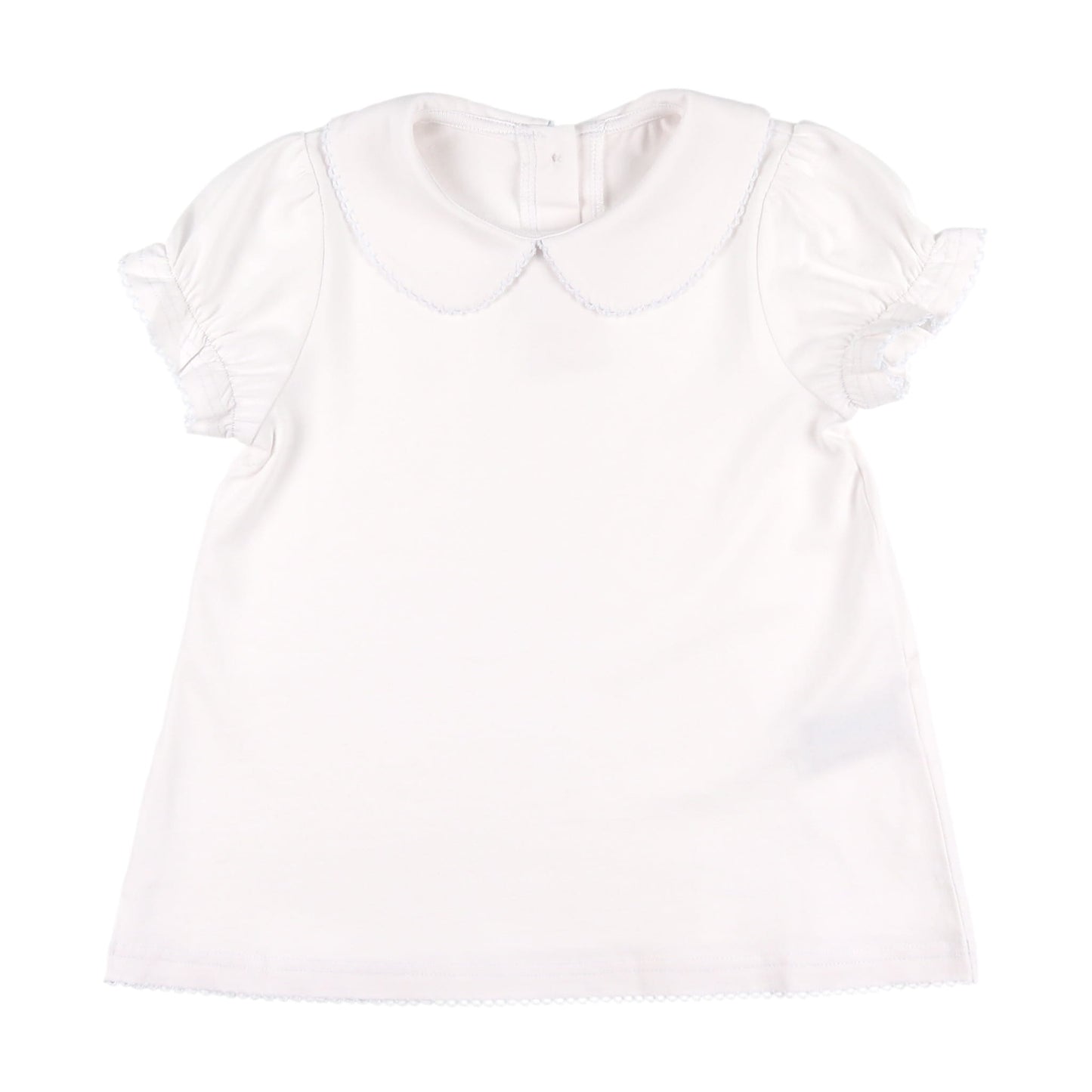 Short Sleeve Girls Collared Shirt