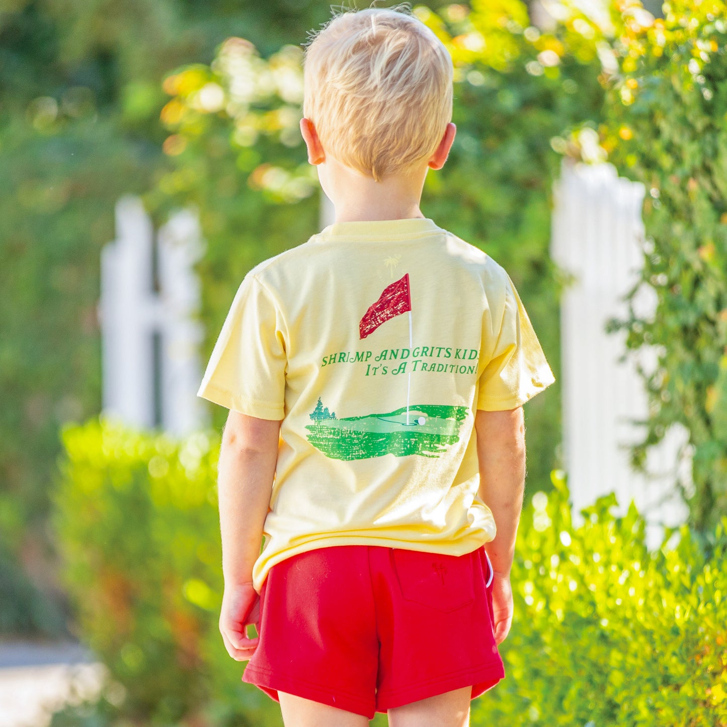 Boys Shrimp Shorts - Red Knit