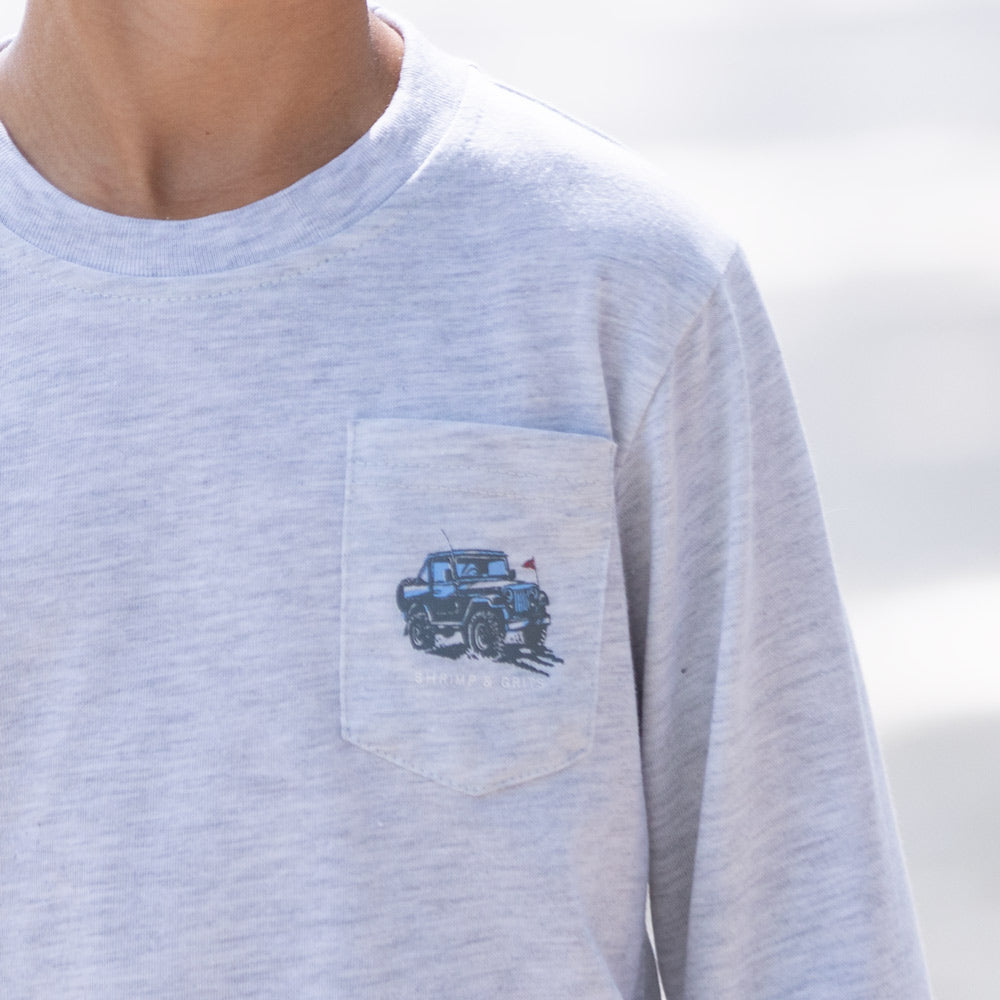 Close-up of Gone Muddin Graphic Tee Close