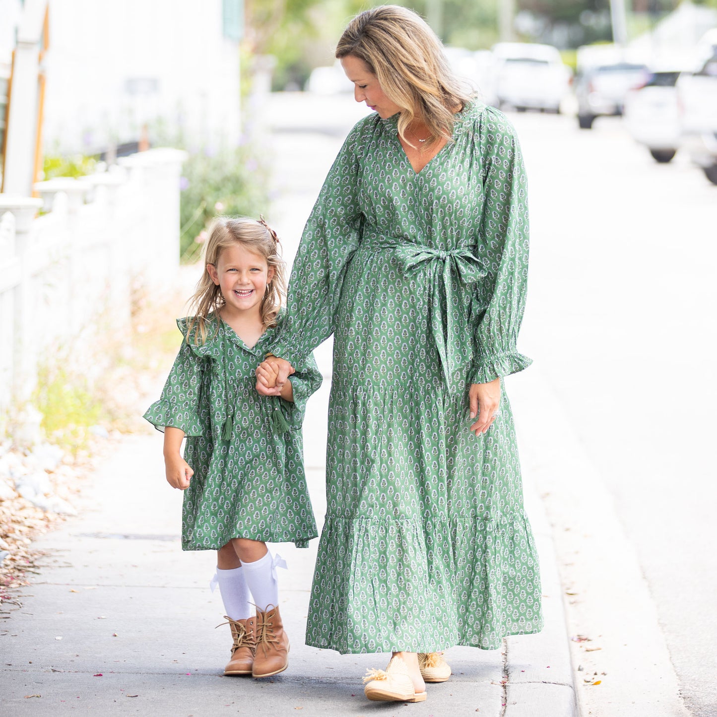 Girls Maisy Dress- Green Gables