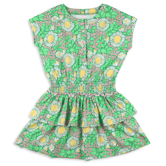 Green Meadow Smocked Waist Dress