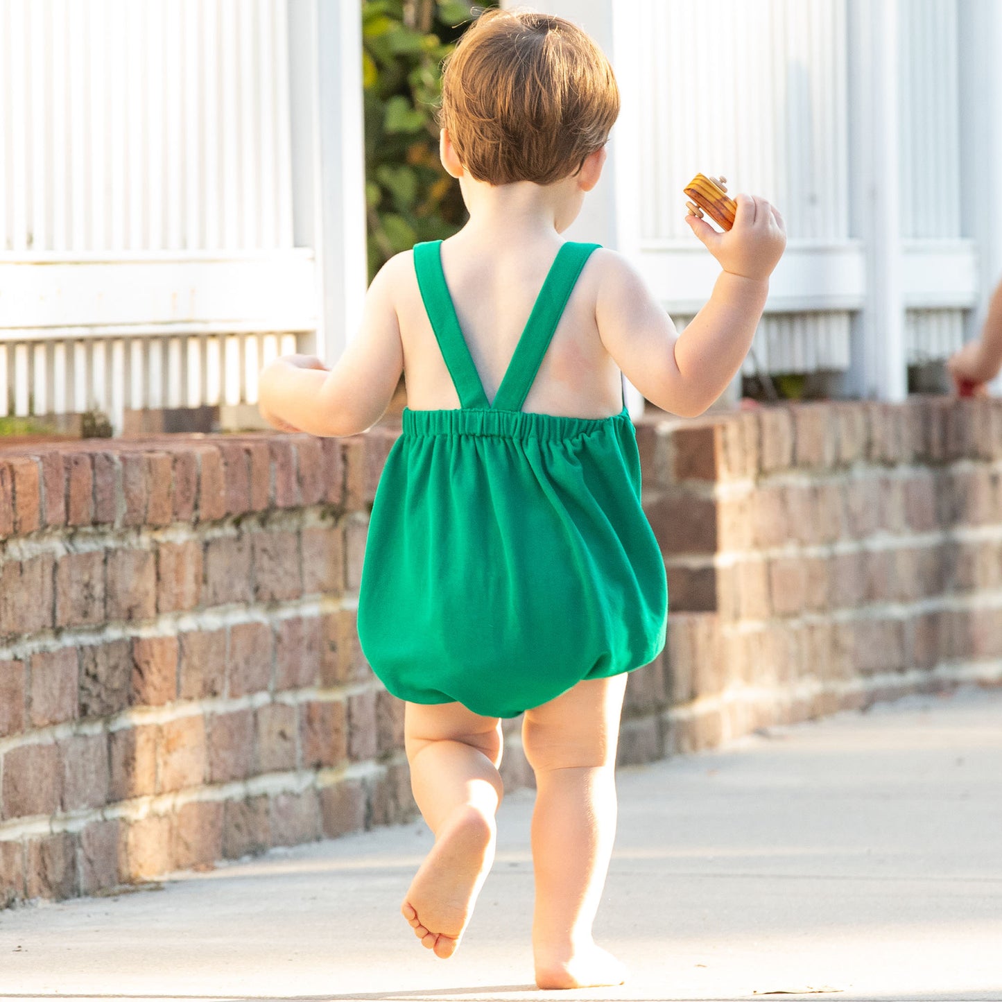 Green Pique Knit Bubble