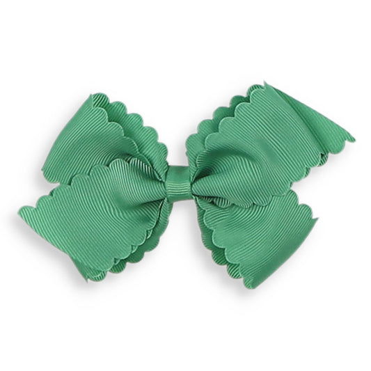 Green Scallop Bow