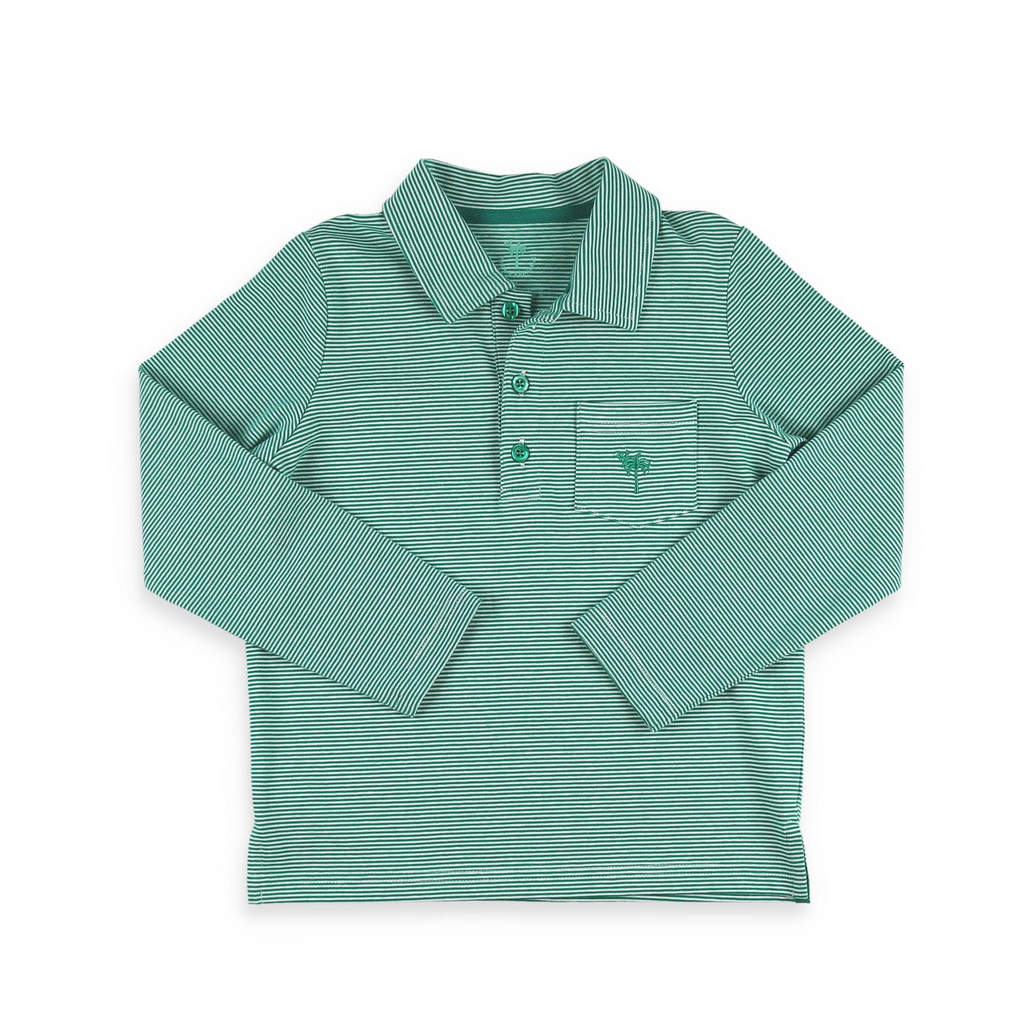 green stripe polo