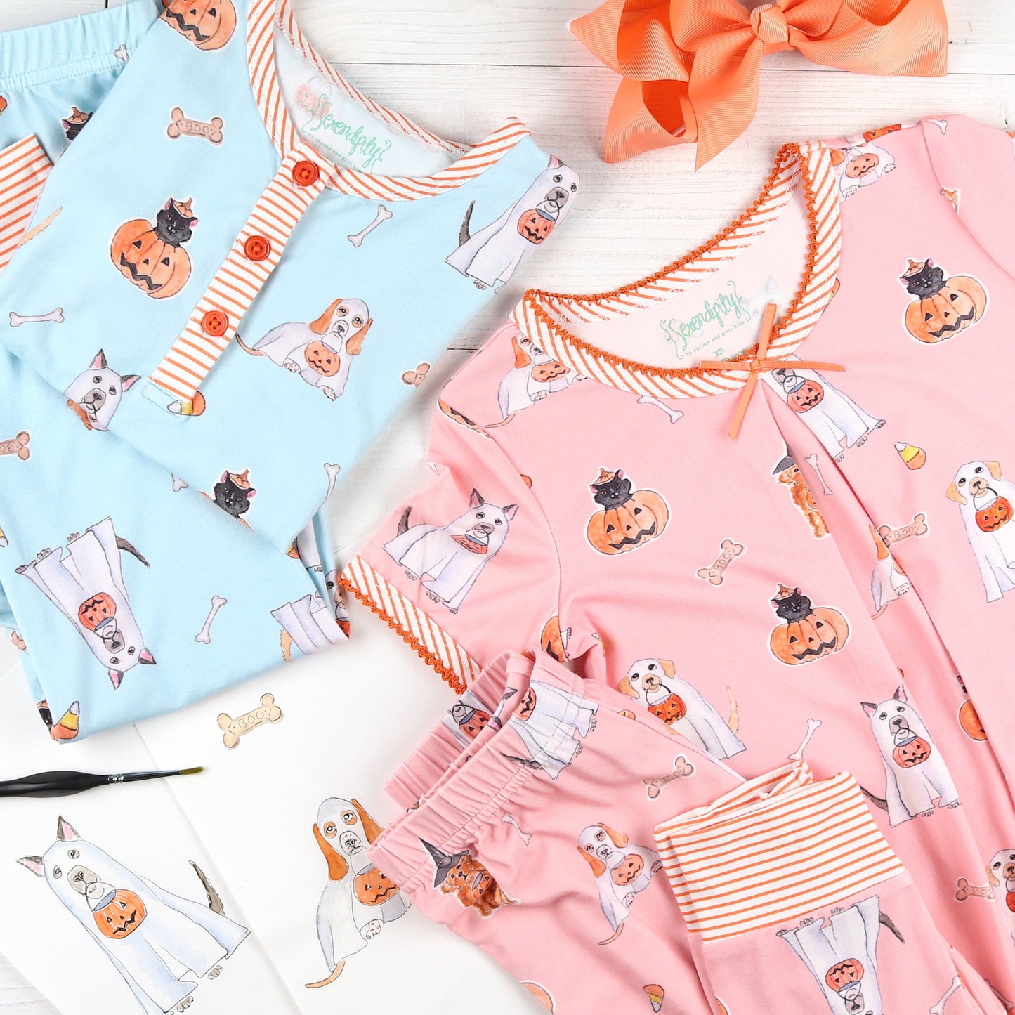 Spooky Animals Pink Loungewear