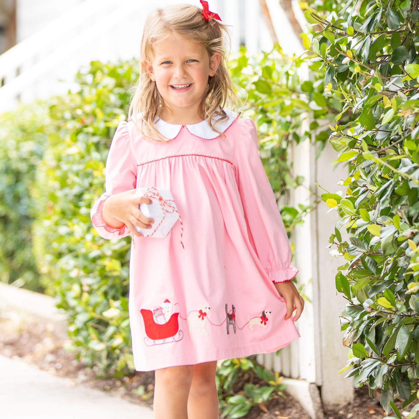 Girls Genevieve Dress - Happy Pawlidays