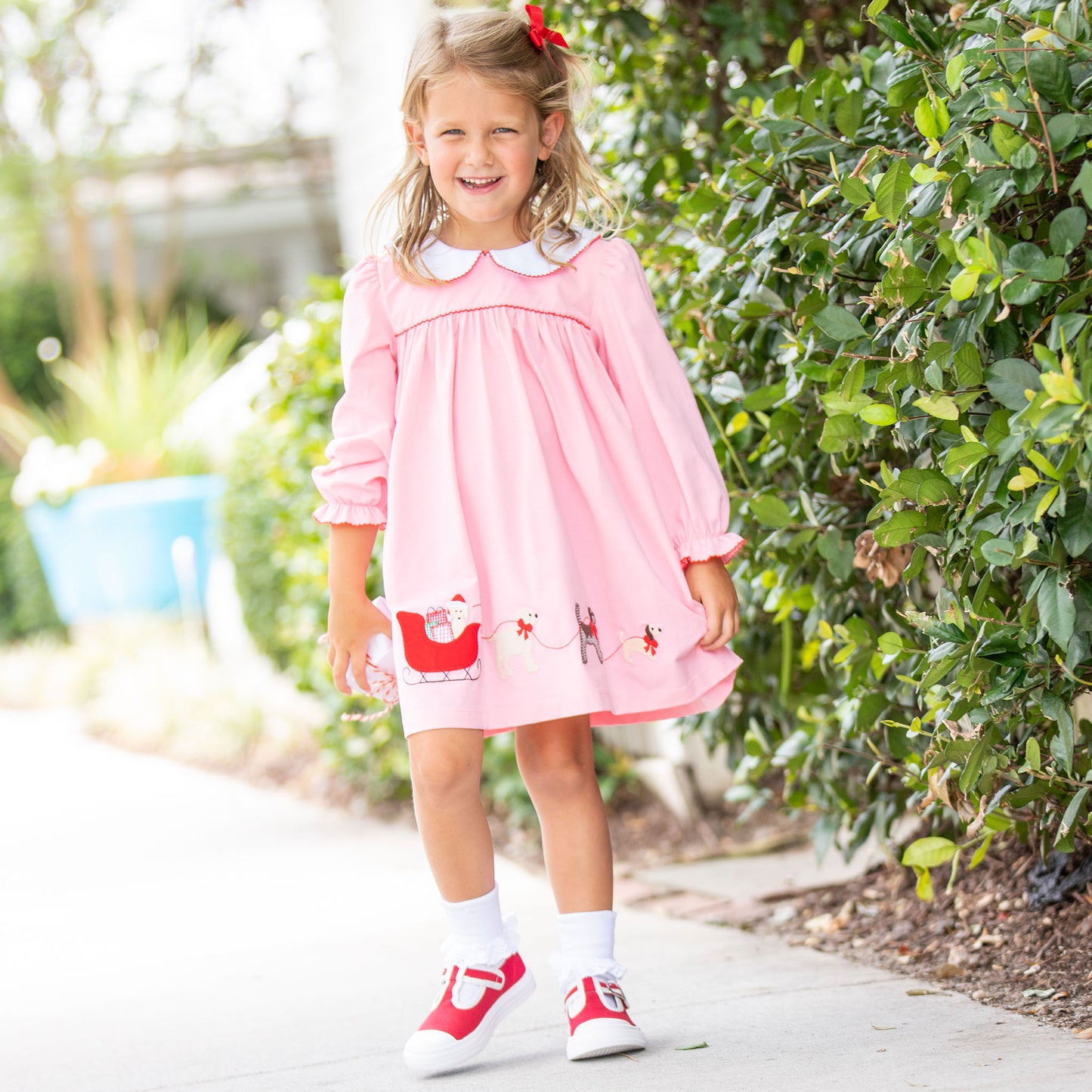 Girls Genevieve Dress - Happy Pawlidays