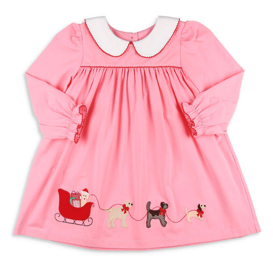 Girls Genevieve Dress - Happy Pawlidays