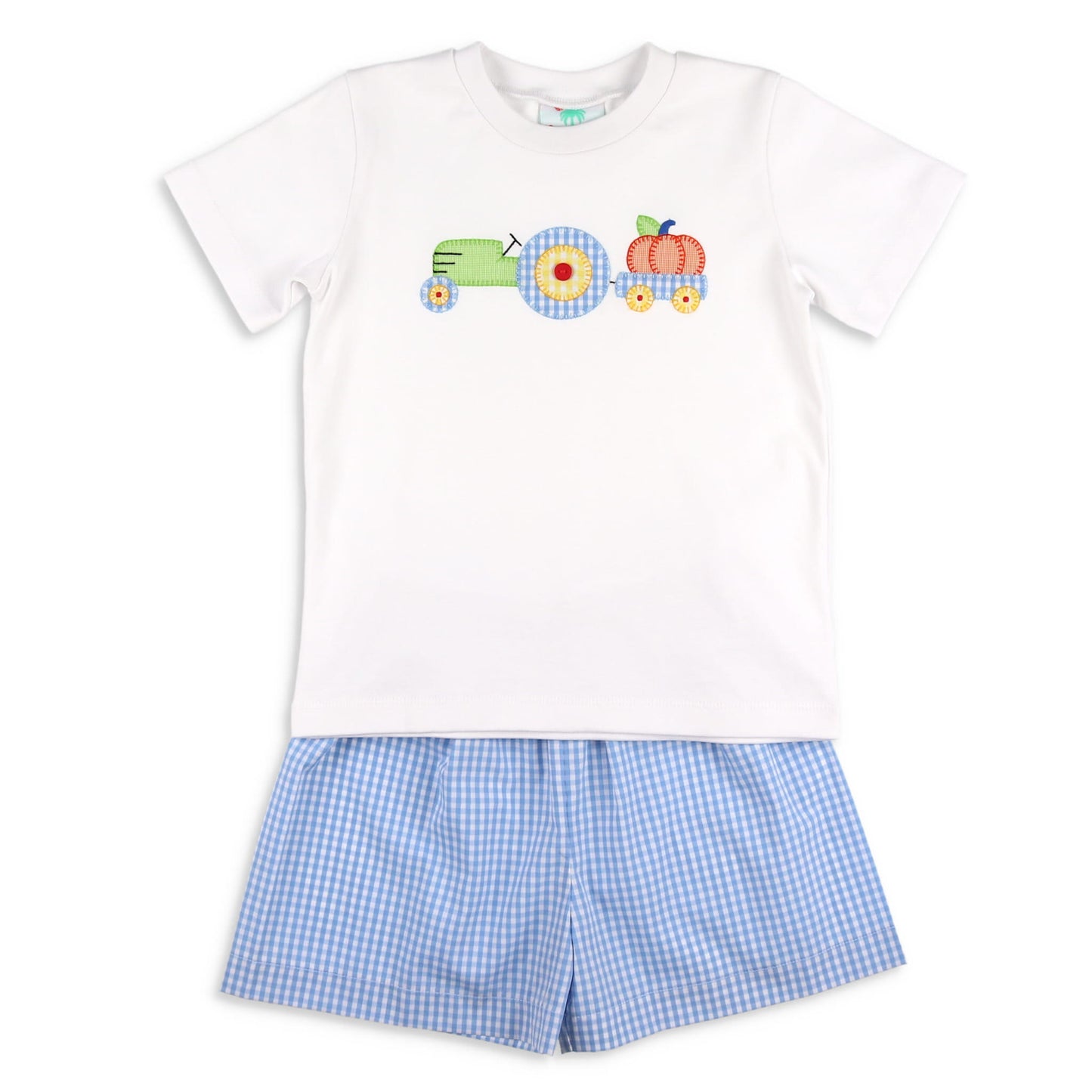 Boys Applique Tee And Short Set - Harvest Haul